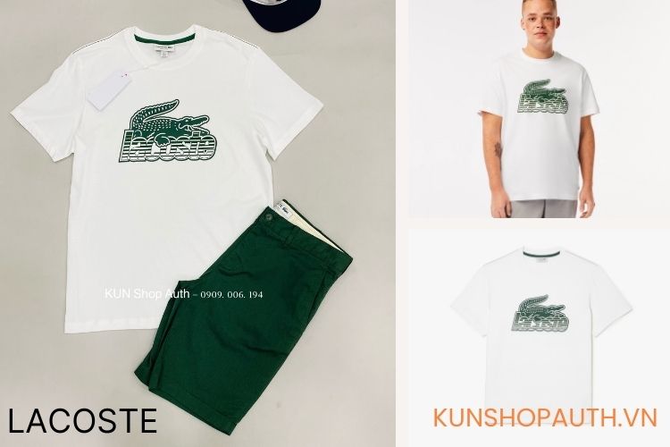 Áo thun Lacoste cổ tròn đa dạng phong cách