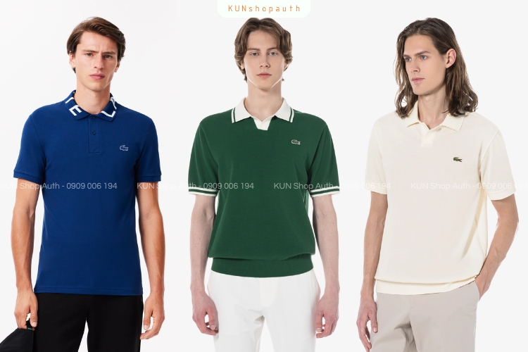 Các mẫu áo polo Lacoste nam lịch lãm