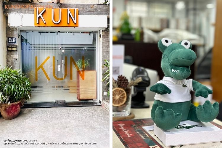 Cửa hàng áo Lacoste đen chính hãng